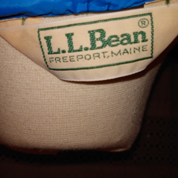 Vintage Llbean Blue Windbreaker Women's Rain Coat - Picture 7 of 10